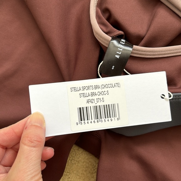 All Fenix NWT Stella Sports Bra & Rise 5” Bike Shorts Chocolate S - Picture 8 of 10